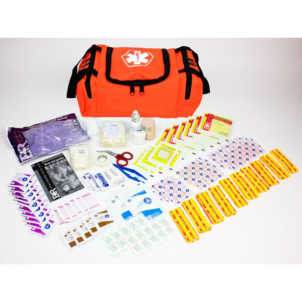 EVER READY FIRST AID KIT FOR 25 PERSON WITH FIRST RESPONDER BAG - ORANGE