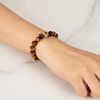 Philip Jones Tiger's Eye Gemstone Charm Stretch Bracelet