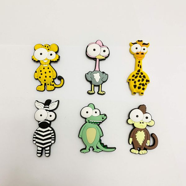 VLOOK Fridge Magnets for Toddlers 3D Cute Refrigerator Magnets for Kids Learning Animal Toys Whiteboards Noticeboard (Fun Animal)