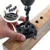 Harilla mm Gudrill Guide Kit Vertical Hole Punch Woodworking, Black