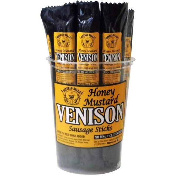 Buffalo Bills Honey Mustard Venison Exotic Game Sticks (15 sticks per tub)