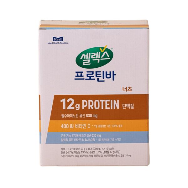 セレックス プロテインバーナッツ 50g X 18入 Protein Bar