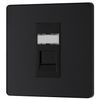 Generic BG PCDMBRJ451B Matt Black Evolve RJ45 Cat6 Data Outlet - Black Insert