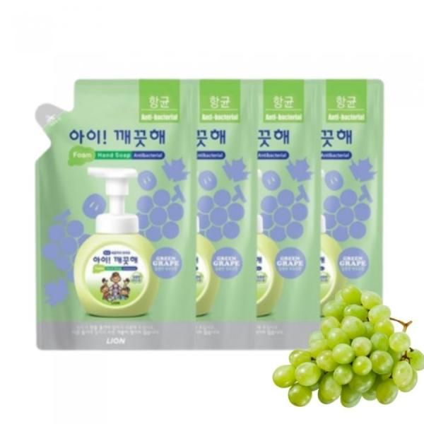 Aikkeokche Hand Wash Green Grape Scent Refill 450ml x 4