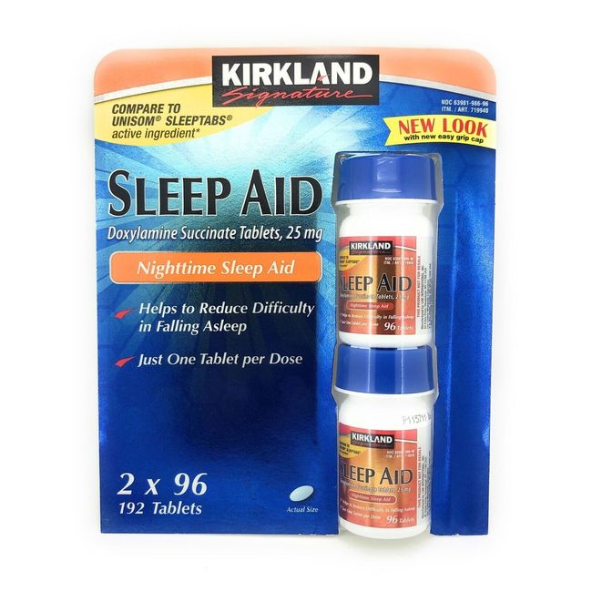 Kirkland Signature Night Time Sleep Aid 192 Tablets Compare to Sleeptabs