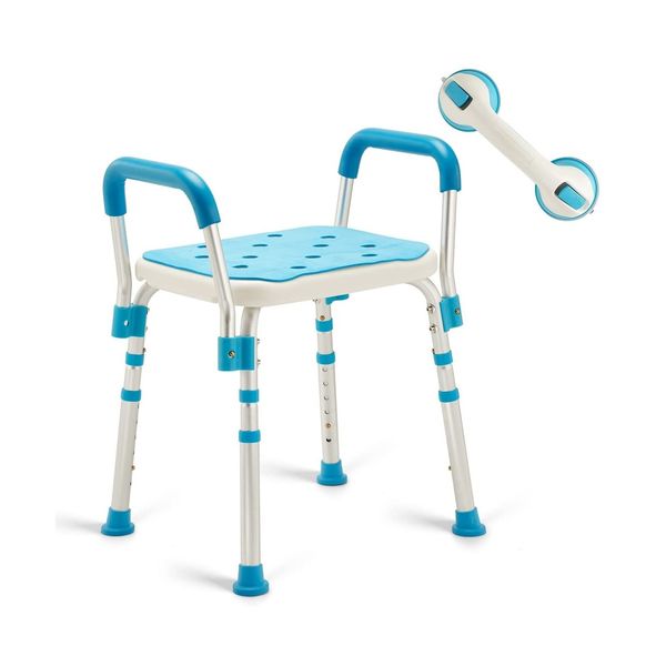 Health Line Massage Products Shower Chair Bath Seat for Tubs, Shower Stool wi...