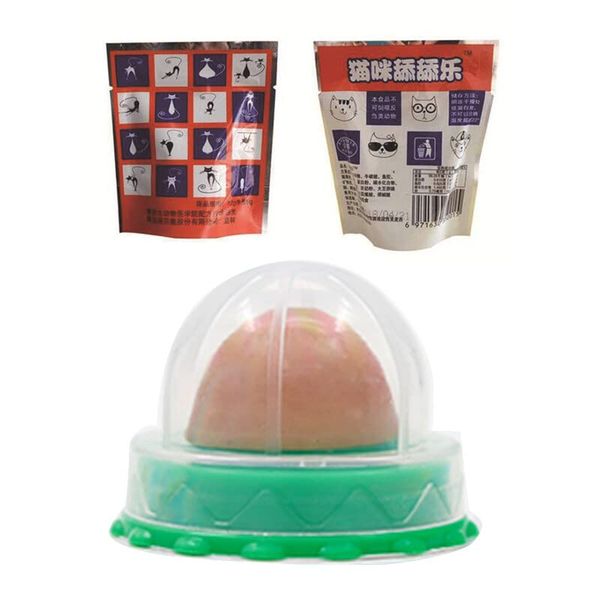 PULABO Catnip Sugar Ball Cat Snacks Candy Lecken Solid Nutrition Cat Ball Toy Mit Sucker Safe Natural Catnip Keep Cat beliebt