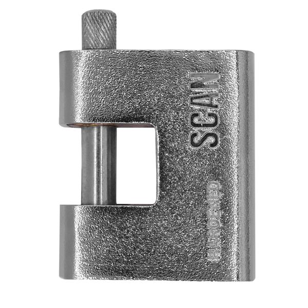 SCAN SCAPLA60SHUT Shuttered Padlock, Black