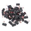 WANGCL 50PCS Micro Switch Mini Limit Switch Long Hinge Lever with Pulley 3Pin Sensitive Tact Switch for Computer Mouse Automotive Electronics Communication Test Equipment etc