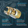 SharkBite Max 3/4 Inch x 1/2 Inch 90 Degree Reducing Elbow Brass Fitting