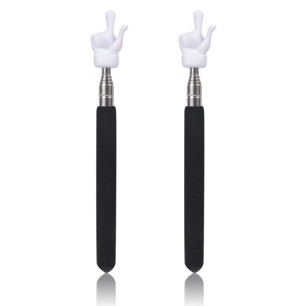 2pcs Teachers Pointer Stick, Telescopic Teachers Pointer for Classroom Presentation Whiteboard Extendable Pointing Stick for Teachers Speakers