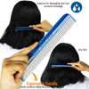 Hair Doctor Vanity Comb with silky smooth rotating teeth prevents hair loss and damage 7" Royal Purple