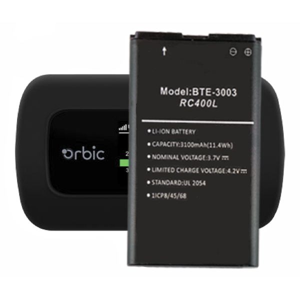 BTE-3003 Battery Replacement for Orbic Verizon Speed Mobile WiFi Hotspot RC400L