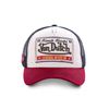 Cap Herren Bequem, Tracker Kappe Herren, Angenehm, Hypoallergen, Weiß Rot, Einheitsgröße