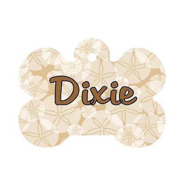 SAND DOLLARS Personalized Nautical PET ID TAG Your Info Printed on 2 Sides Dogs