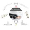 Track Lighting H Track Single Circuit 3-Wire Track Connector(T Connector Whtie)