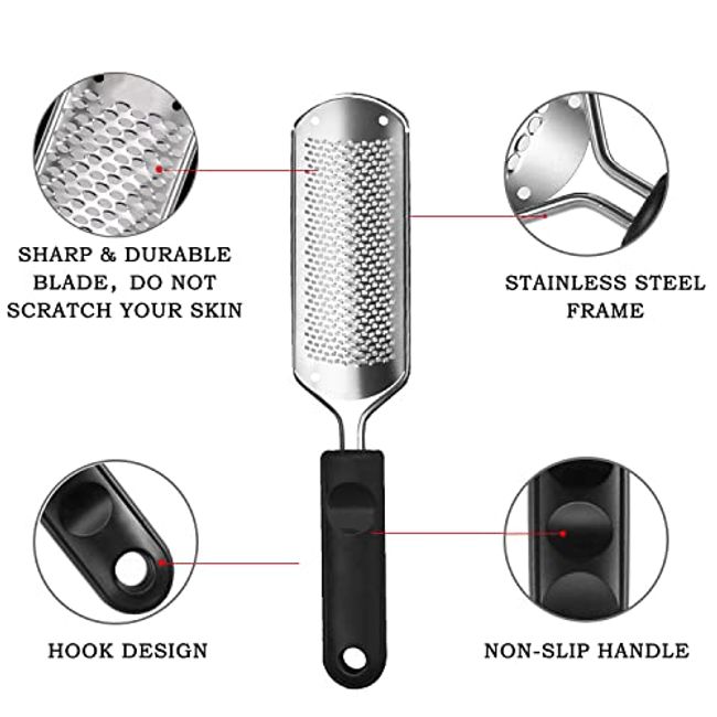 Stainless Steel Feet Scraper Rasp for Cracked Heels-Dry Skin