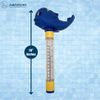 Poolzilla Floating Whale Thermometer for Pools, Spas, Hottubs, & Aquariums - Shatter Resistant