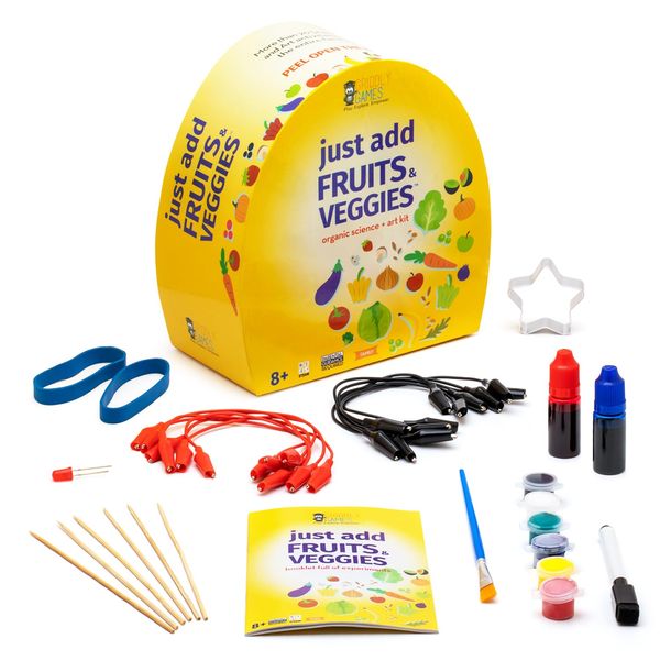 STEM Toys by Griddly Games - Art & Science Kits for Kids Age 8-12 Fun & Educational Science Toys, Engaging Kids Activity Kit, Perfect Science Kit for Hands-on Learning (Just Add Fruits & Veggies)