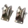 Yosoo 2Pcs/Set 2" V Type Sliding Gate Roller Steel V Type Wheel with Bracket for Sliding Gate Track