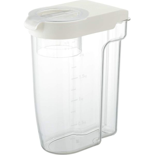 Squirrel Rice Stocker White 2.5L Liberalista Measuring Cup with 1 Scale