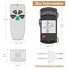 Universal Ceiling Fan Remote Control Kit 3-Speed Light Dimming Wall Mount