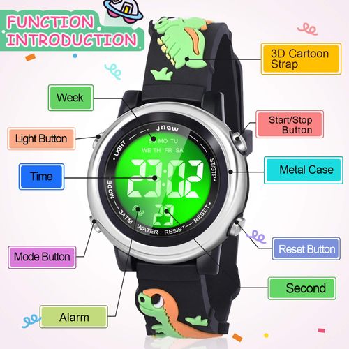Viposoon Watches for Kids, Kid Watches for Boys Toys for 3 4 5 6 7 8 9 10 Year Old Boy Dinosaurs Toys for Boys Age 3-11 Birthday Presents Gifts for 3-11 Year Old Boys