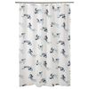 Ikea VATTENSJON: Shower Curtain White/Blue (204.878.25)