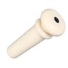 Acoustic Guitar Tailnail Peg, Plastic Guitar End Pin Button Replacement Button for Strap Fixing (White)
