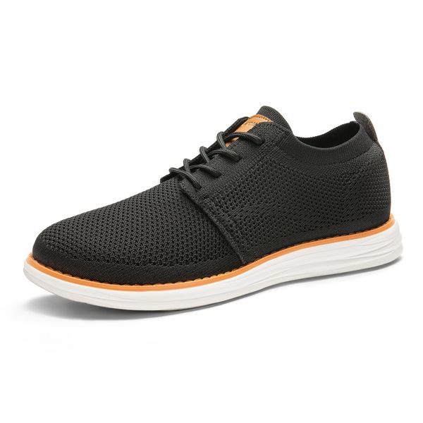 Bruno Marc Mens AirEaseⅠ Mesh Sneakers Oxfords Lace-Up Lightweight Casual Walking Shoes, 1/Black - 12(Grand-01)