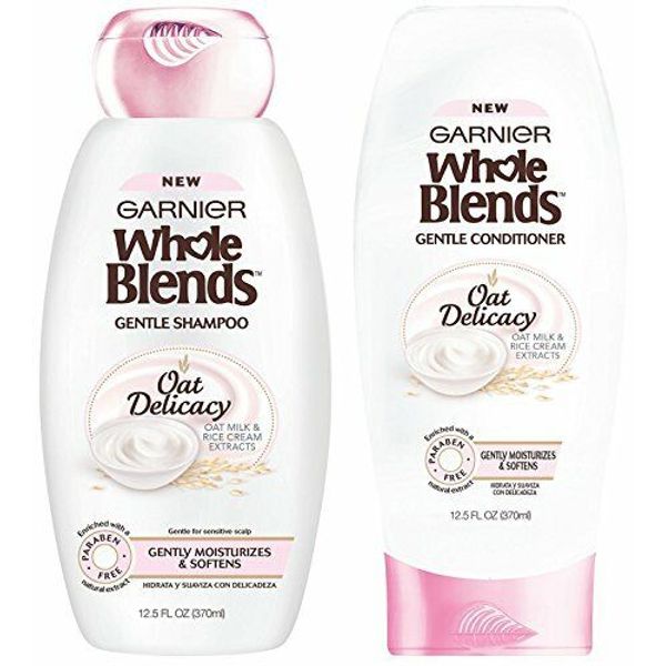 2 PACK WHOLE BLENDS  OAT DELICACY MOISTURIZING SHAMPOO WITH OAT MILK 12.5 OZ