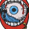 Eat Eyeball Patch Embroidered Badge Iron On Sew On Emblem