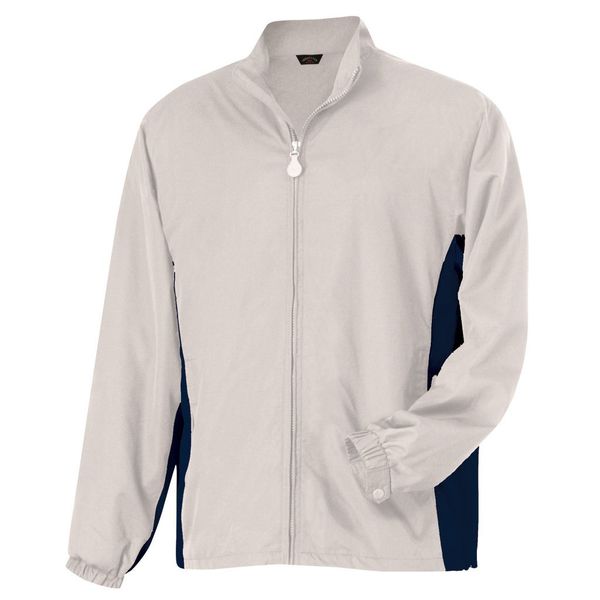 Monterey Club Men's Lightweight Twill Sport Jacket #1711 (Raffia/Navy, Small)