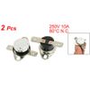 uxcell Thermostat Temperature Control Switch KSD301 80℃ N.C. 2pcs