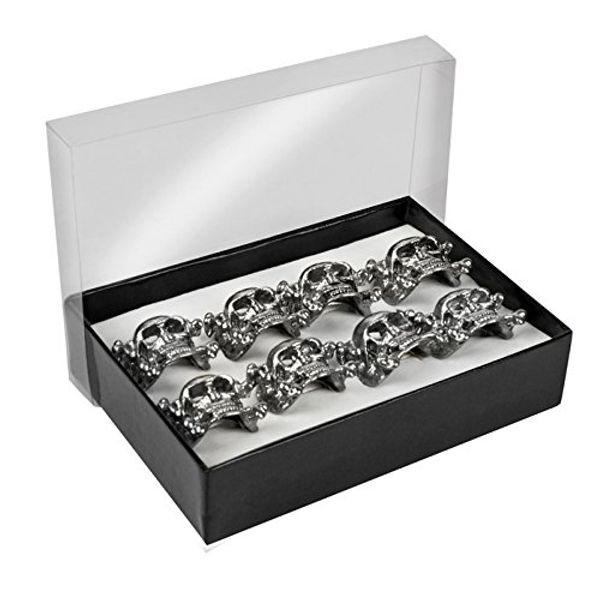 PARTY DISCOUNT Silver Skull Adjustable Ring