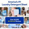 Fresh Scent Laundry Detergent Sheets - 30 Count for 60 Loads, No Plastic Jug