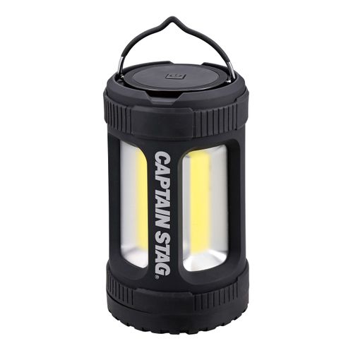 Captain Stag UK-4055 Lantern Light, Raijin COB Lantern, 4 Level Adjustment, Brightness 1,000 Lumens, Continuous Lighting Approx. 8 Hours (High) / Continuous Lighting Approx. 200 Hours (Low)
