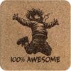 'Awesome Kid' Square Cork Trivet/Pot Stand (TR00027427)