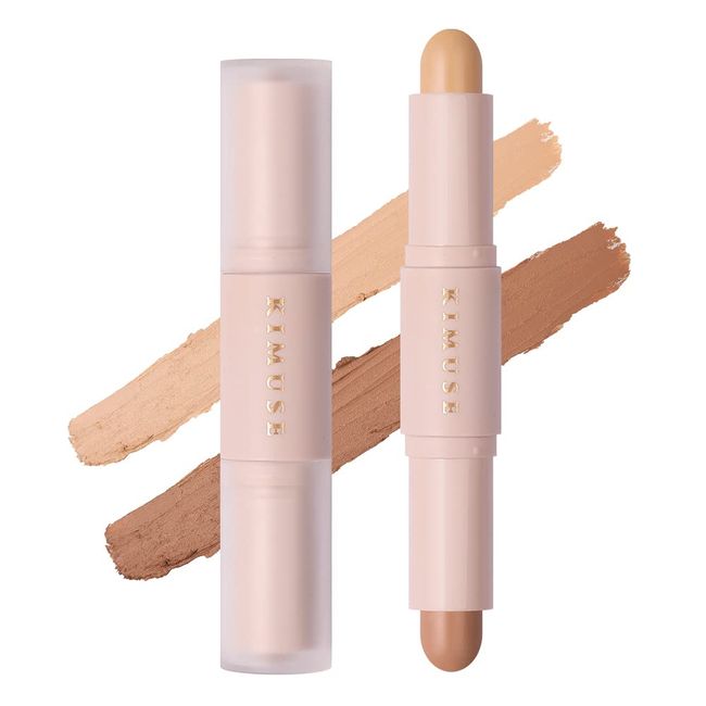 KIMUSE Kontur Stift Highlighter, Concealer Contouring Pen für einen definierten und Hightlighting Look, Contour stick Bronzer Face Make-up für jeden Hauttyp, Creamy Texture