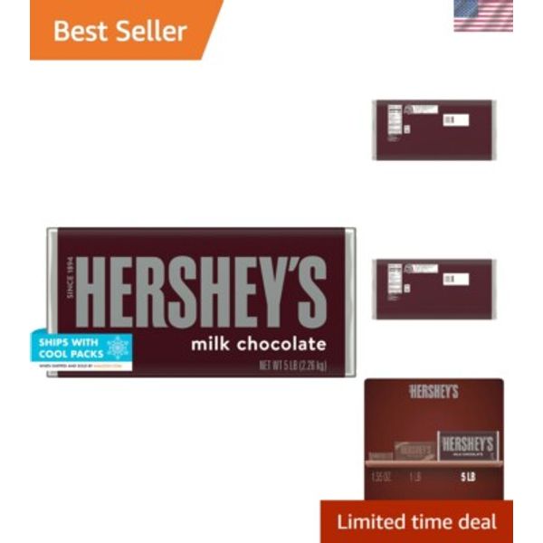 Delicious 5-Pound Milk Chocolate Candy Bar - Ideal Gift for Chocolate Lovers