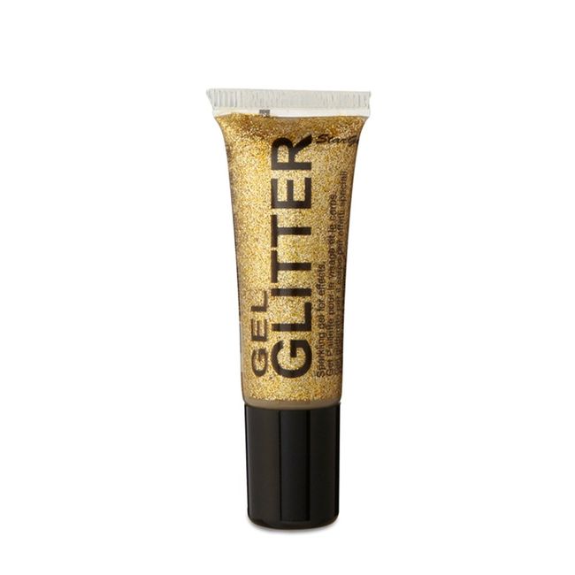 Gel Glitter Gold. Sparkling Glitter for your face & body with fine nib applicator