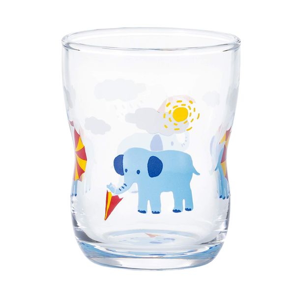 ADERIA 6077 6077 Tsuyoko Glass Hide and Seek Cup, Elephant, 4.1 fl oz (130 ml), Made in Japan, Gift Box, Wedding, Celebration, Stylish, Gift, Glass Pair, Birthday, Women, Tumbler, 600th Birthday, Men's, Retirement, Whiskey, Father, Anniversary, Wife, Gift