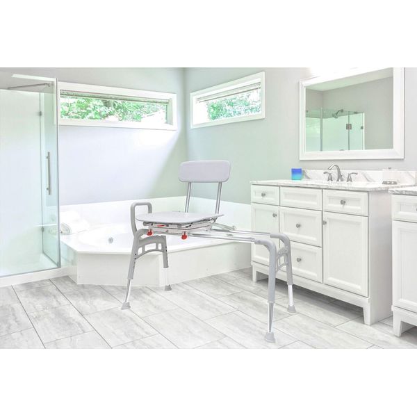 Eagle Health (78668)  Ergo Swiveling Sliding Bathtub Transfer Bench Shower Chair