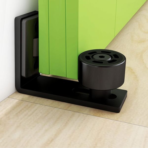 Adjustable Floor Guide Wall/Door Bottom Guide Sliding Barn Door Hardware Black
