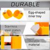 Egg Cracking Tool for Raw Eggs, Efficient Egg Shell Opener Handheld Egg Peeler Tool Egg Cracker Separator Multifunctional Egg Breaker for Cooking Camping Kitchen Gadgets(Yellow)
