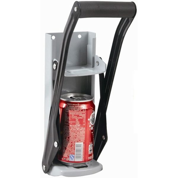 TRTO 500ml Beer Tin Can Crusher Wall Mounted Recycling Tool Bottle Opener Useful for Party (16oz)