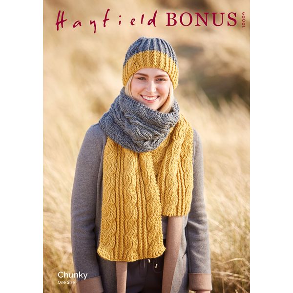 Hayfield Bonus Chunky Knitting Pattern - 10009 Accessories