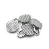 Dental Orthodontic Braces Bondable Lingual Buttons With Traction Hooks,10pcs/Pack, Mesh Base (5 Packs)