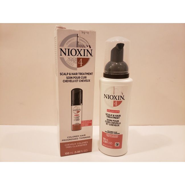 Nioxin ~ #4 Scalp & Hair Treatment Colored Hair Progressed Thinnin~ 3.38 oz~NIB