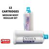 Enthus Medium BODY VPS Impression Material REGULAR Set 12 X 50ML Cartridges PVS